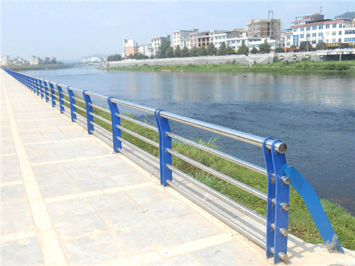 巴彦淖尔不锈钢桥梁防撞护栏 河道景区景观防撞桥梁护栏